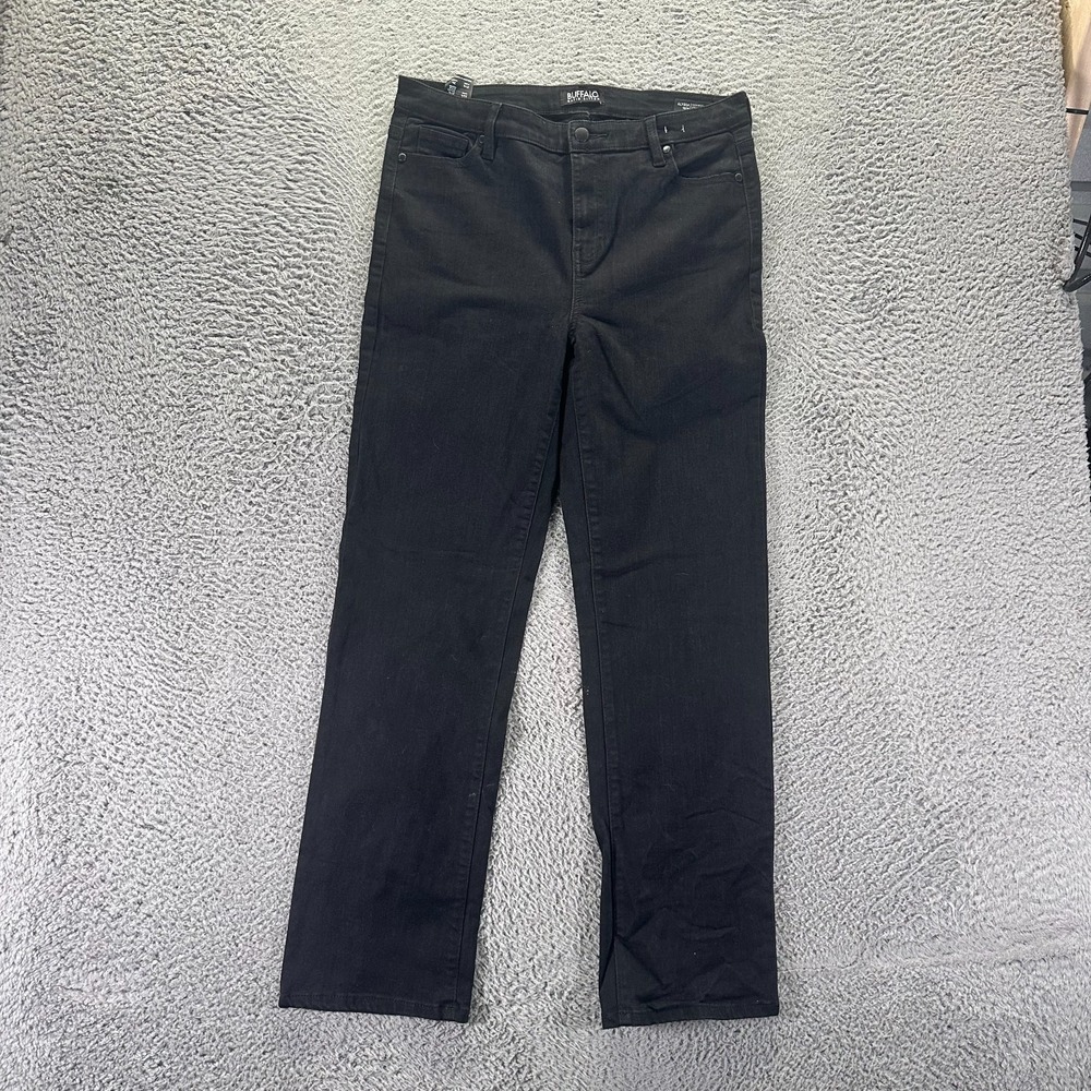 Buffalo David Bitton Alyssa Jeans Womens 10 Black Cotton Denim Straight Stretch